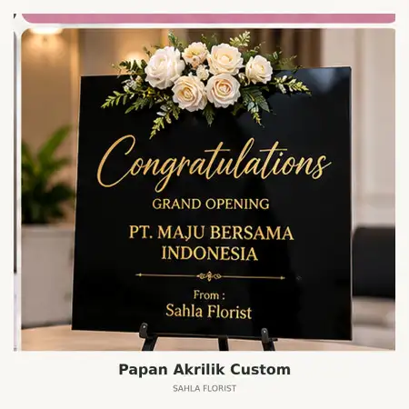 Papan Bunga Akrilik Panakkukang Mall
